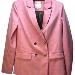 Ted Baker Womens Pink Double-Breasted Blazer Size 0